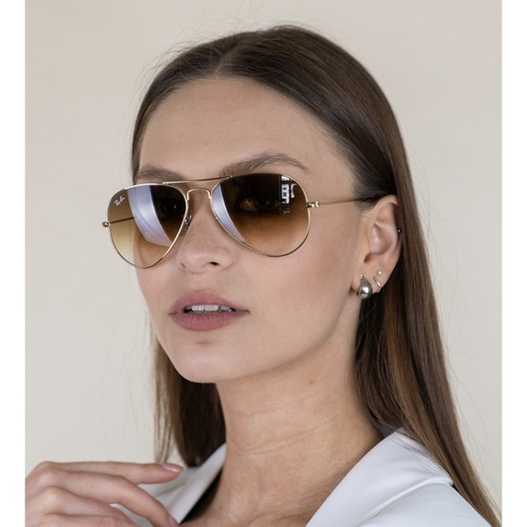 NWT RAY BAN 3025 00151 5814 Gold Sunglasses main image 4